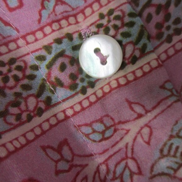 Xirena Taryn Women S Floral Tired Midi Button Down Skirt Cotton Silk Midi Lined - Picture 5 of 9